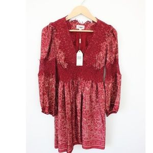 NWT M.S.S.P/ Max Studio Specialty Products Long Sleeve Fit & Flare Lace Dress
